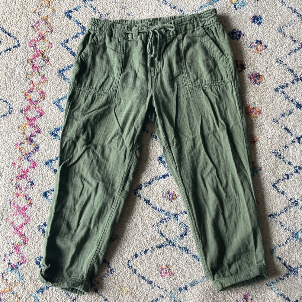 Green beach pant